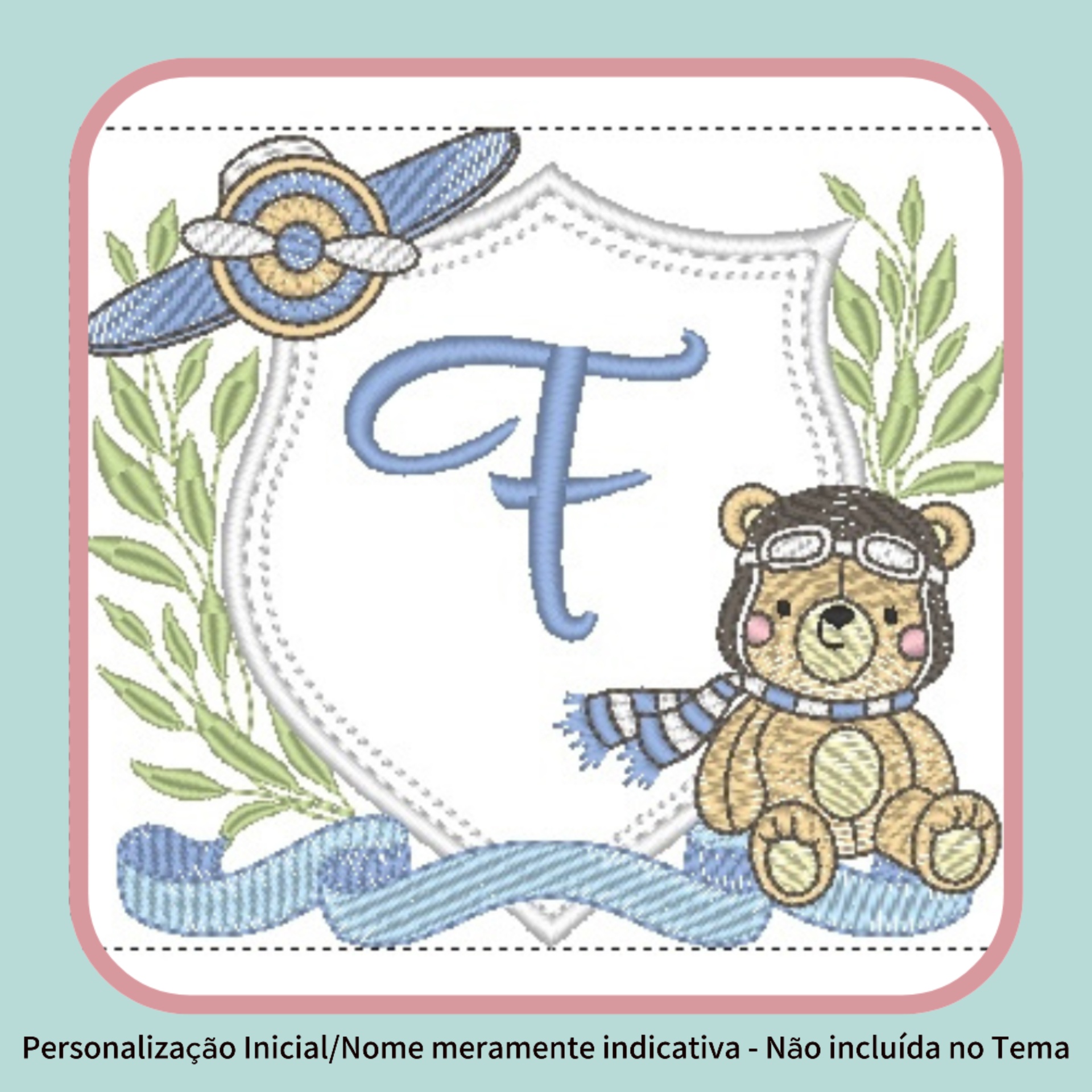 Mantinha Bordada Personalizada