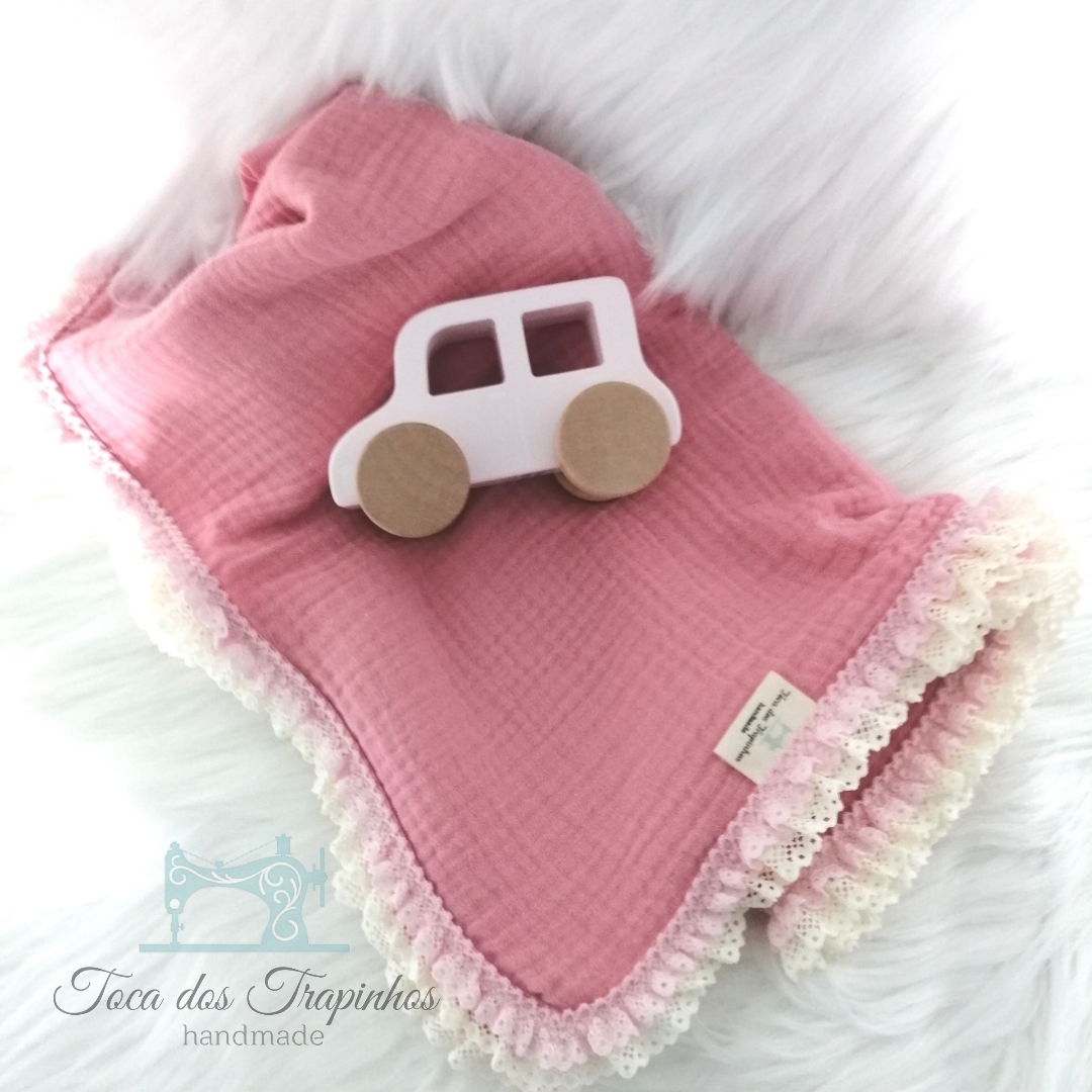 Fraldinha Musselina com Renda