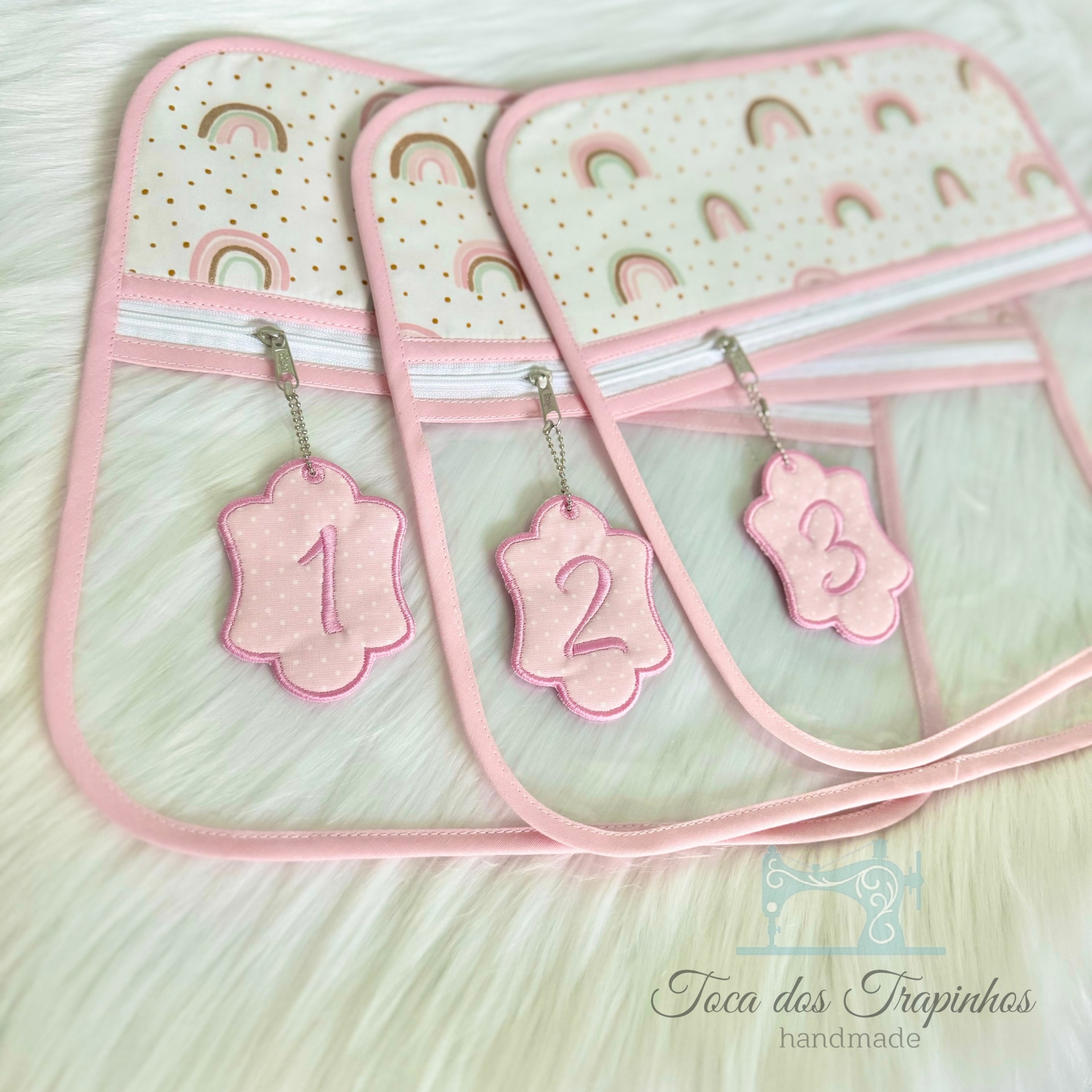 Conjunto 3 Bolsas Organizadoras Transparentes