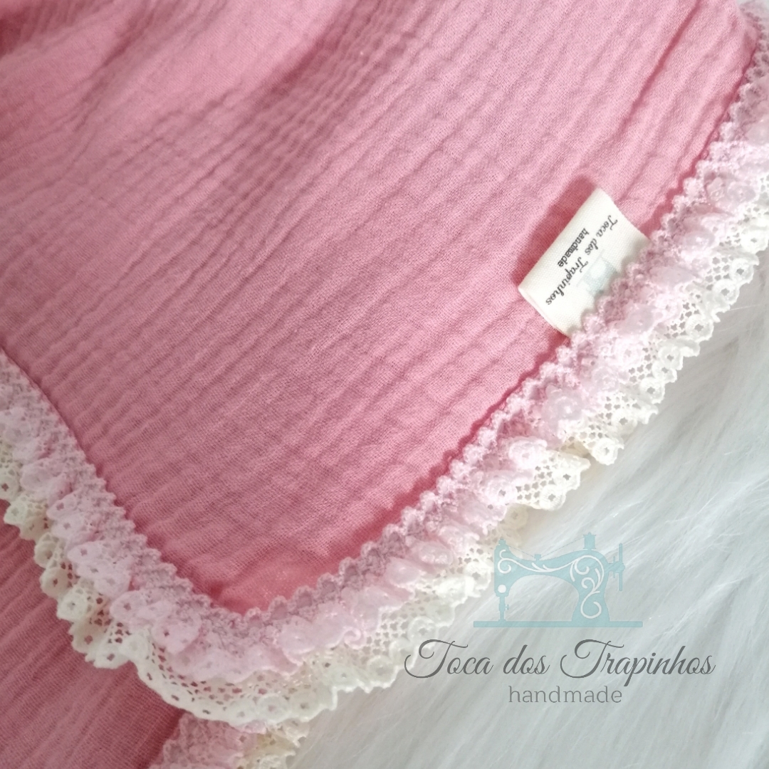 Fraldinha Musselina com Renda