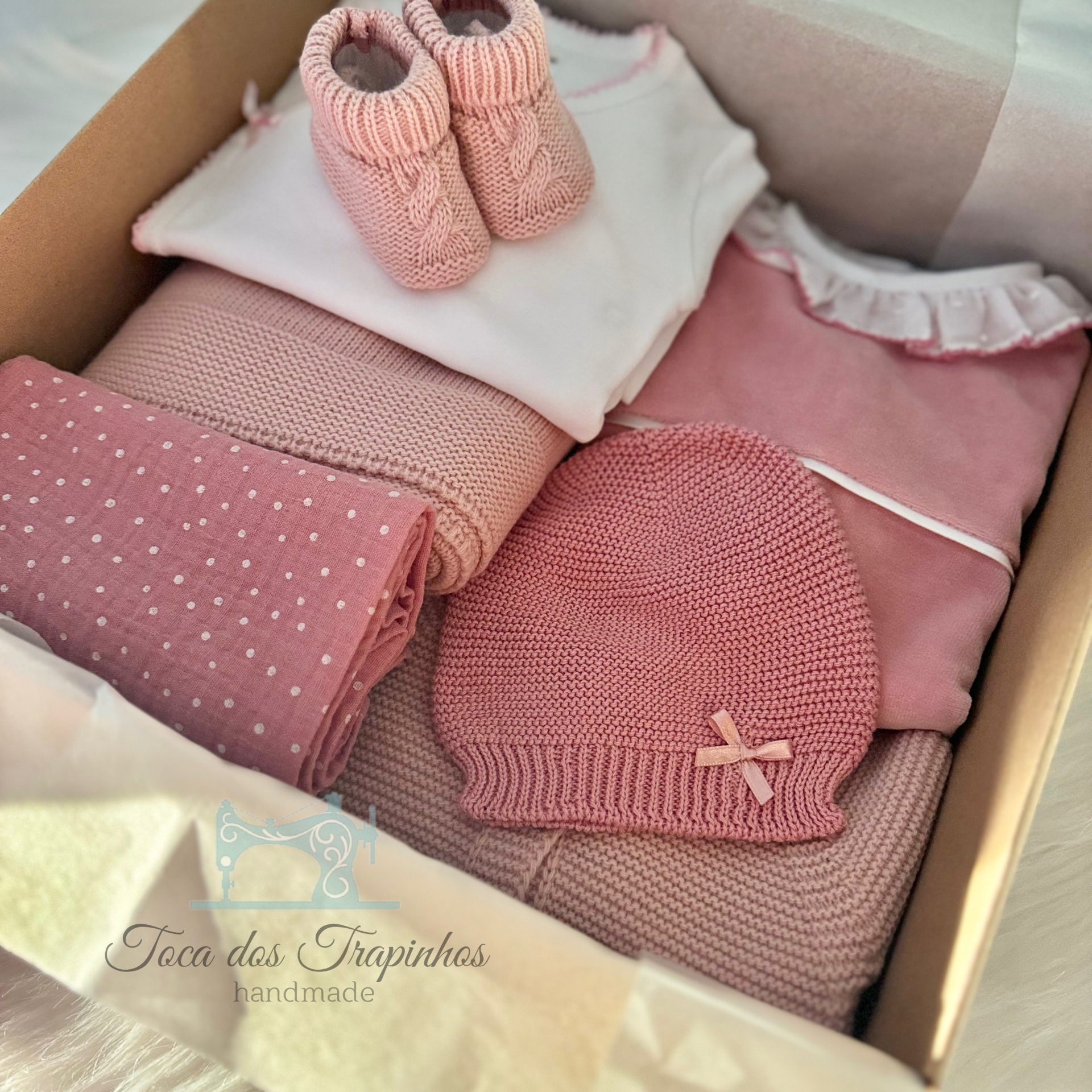 Love Box Rosa Blush - Babygrow Liso