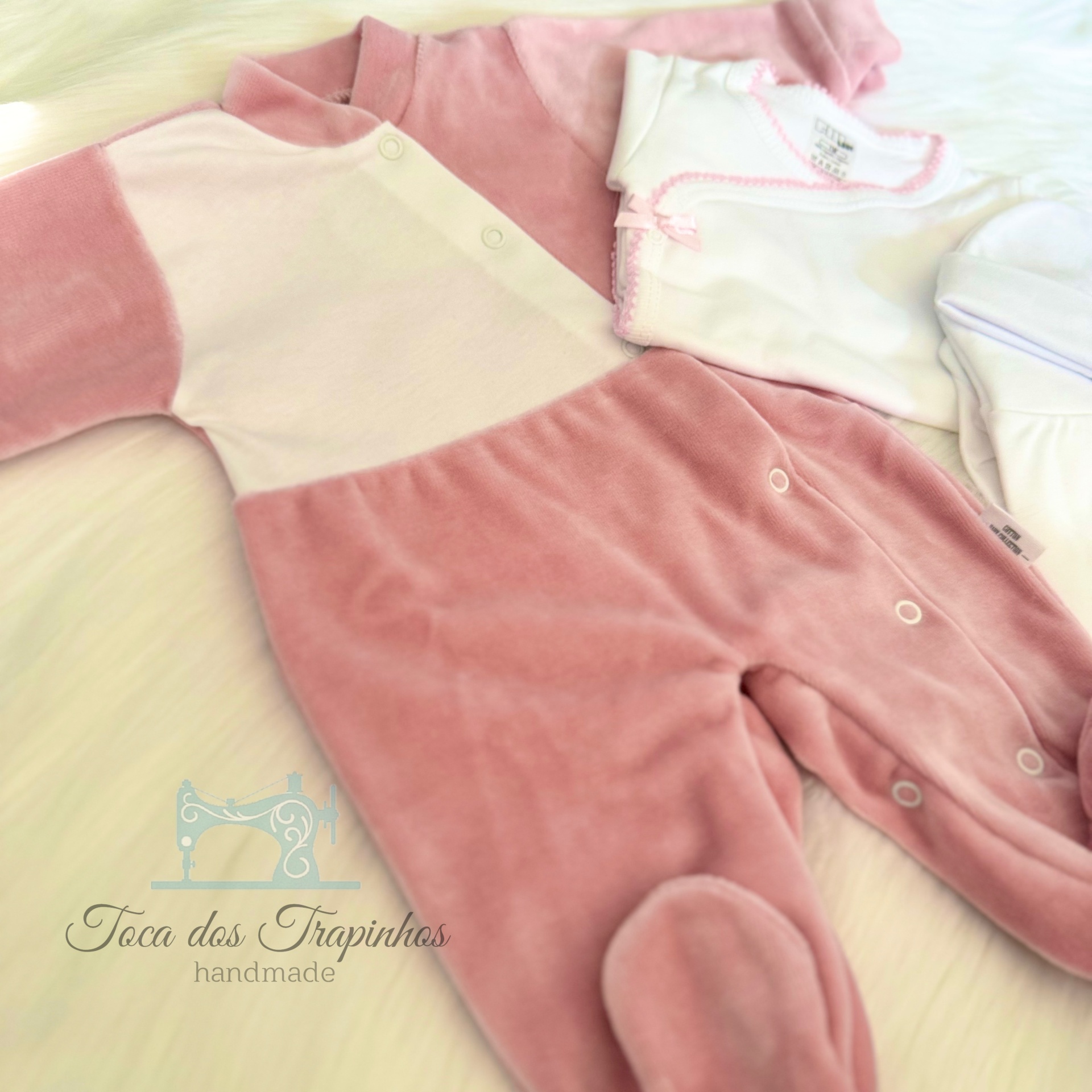 Kit Primeira Roupinha Rosa Blush
