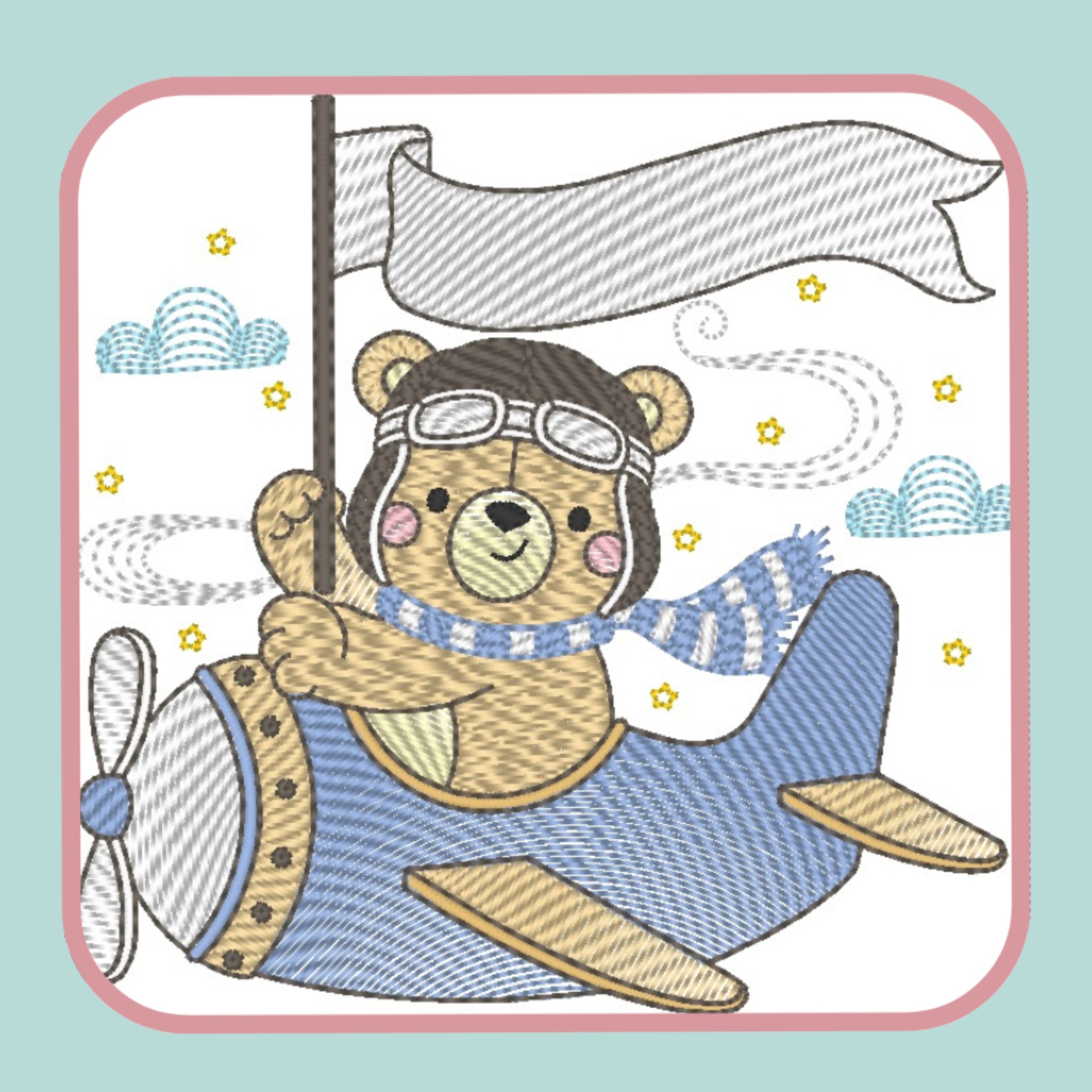 Mantinha Bordada Personalizada