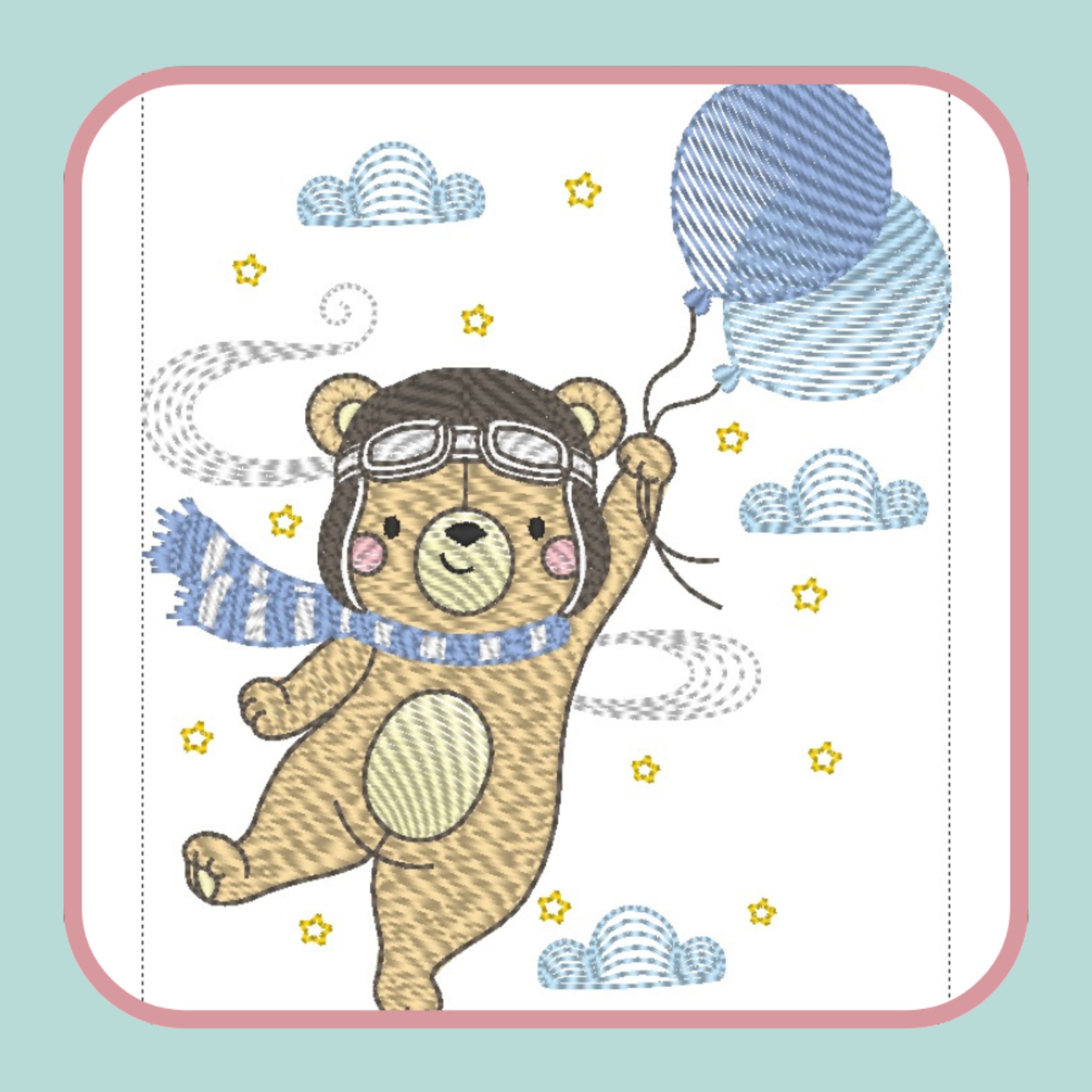 Mantinha Bordada Personalizada