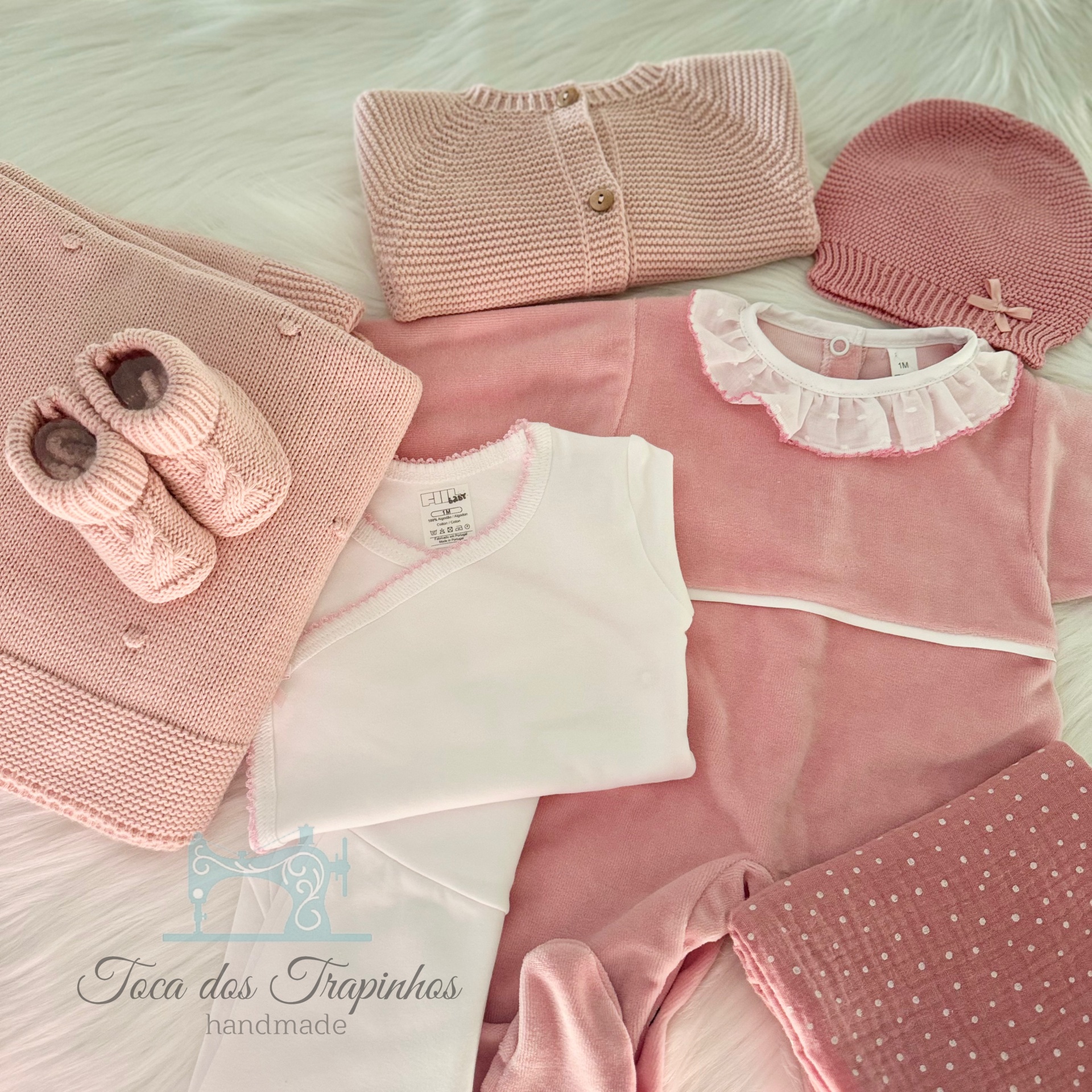 Love Box Rosa Blush - Babygrow Liso