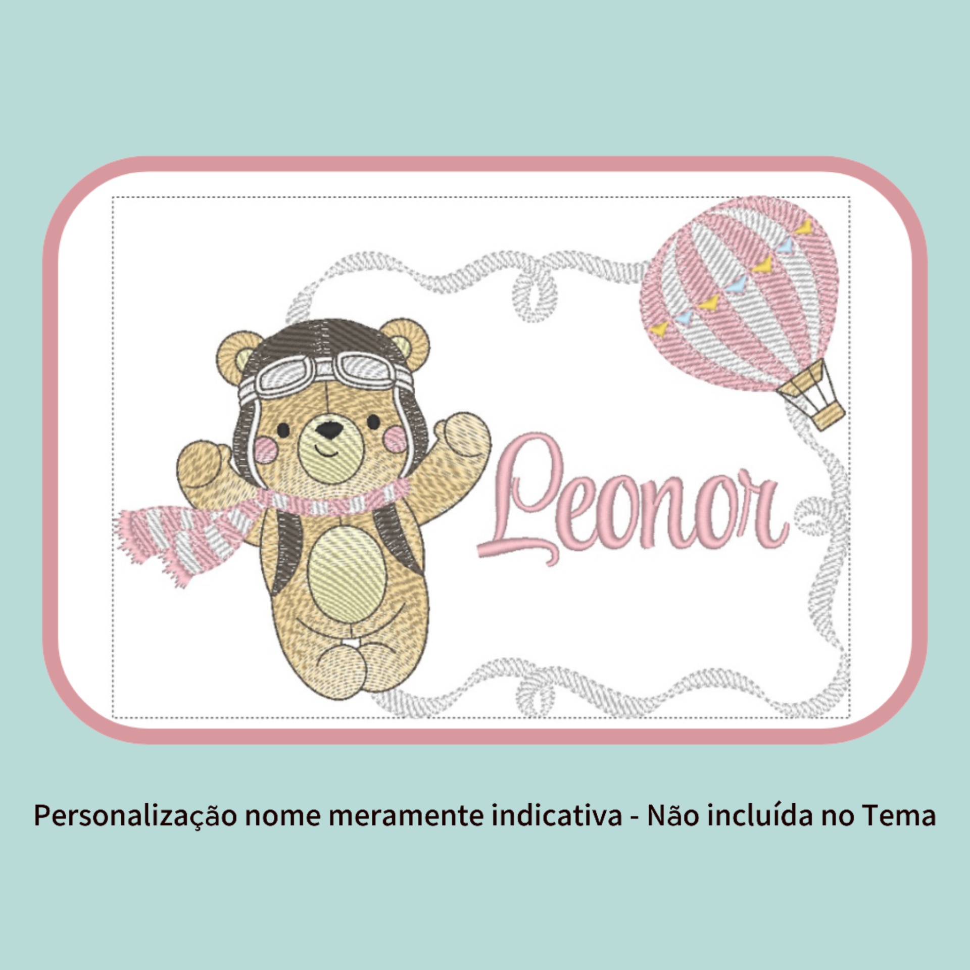 Mantinha Bordada Personalizada