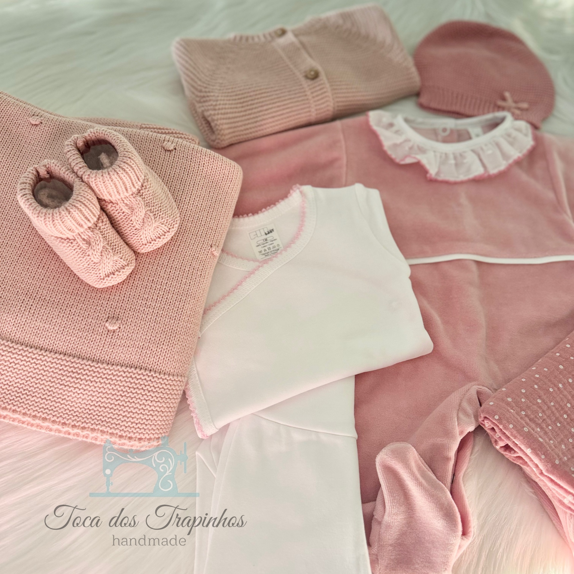 Love Box Rosa Blush - Babygrow Liso