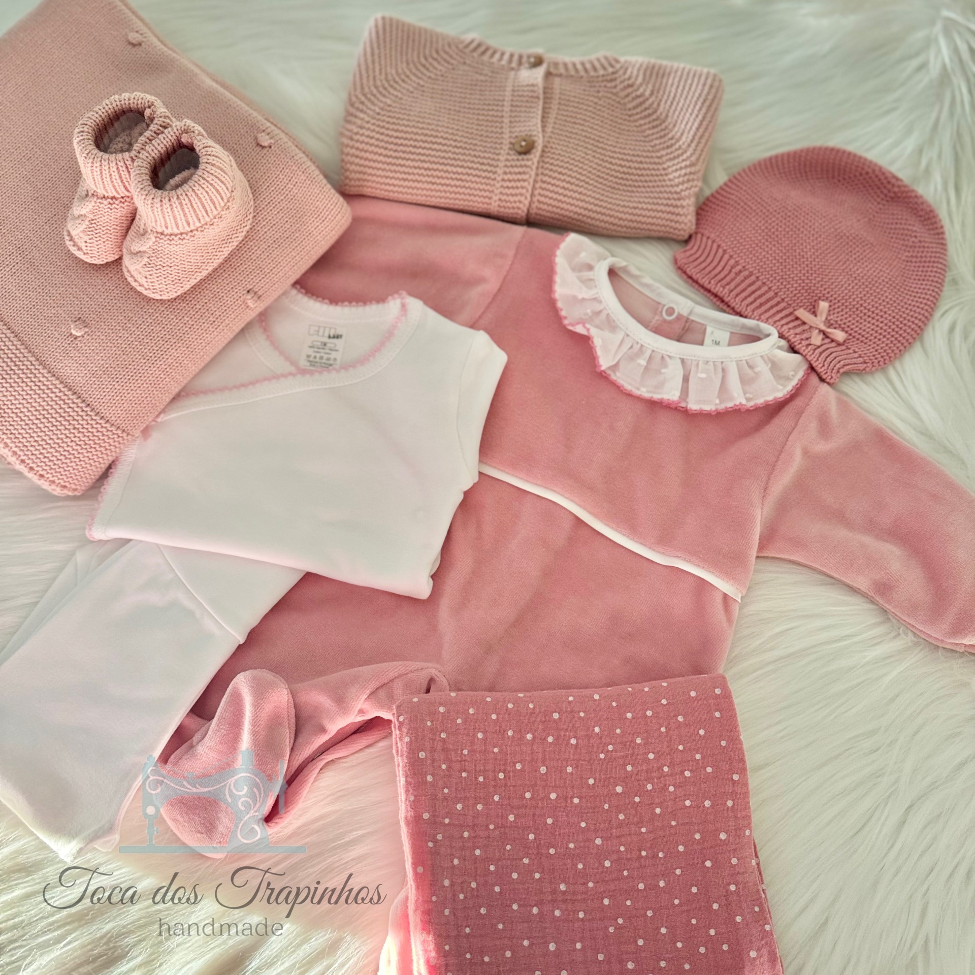 Love Box Rosa Blush - Babygrow Liso