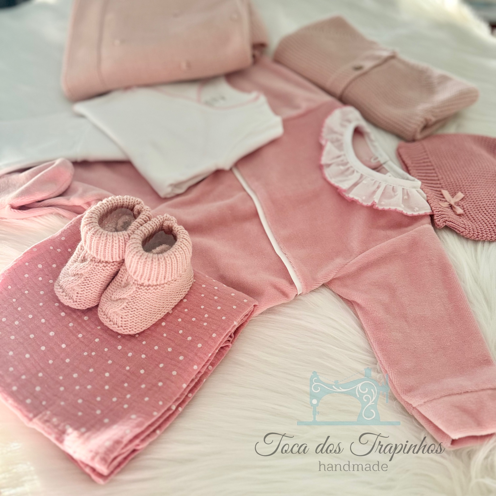 Love Box Rosa Blush - Babygrow Liso