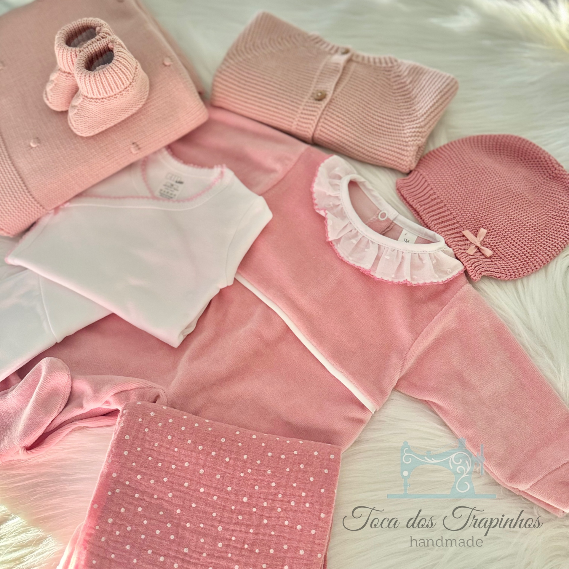 Love Box Rosa Blush - Babygrow Liso