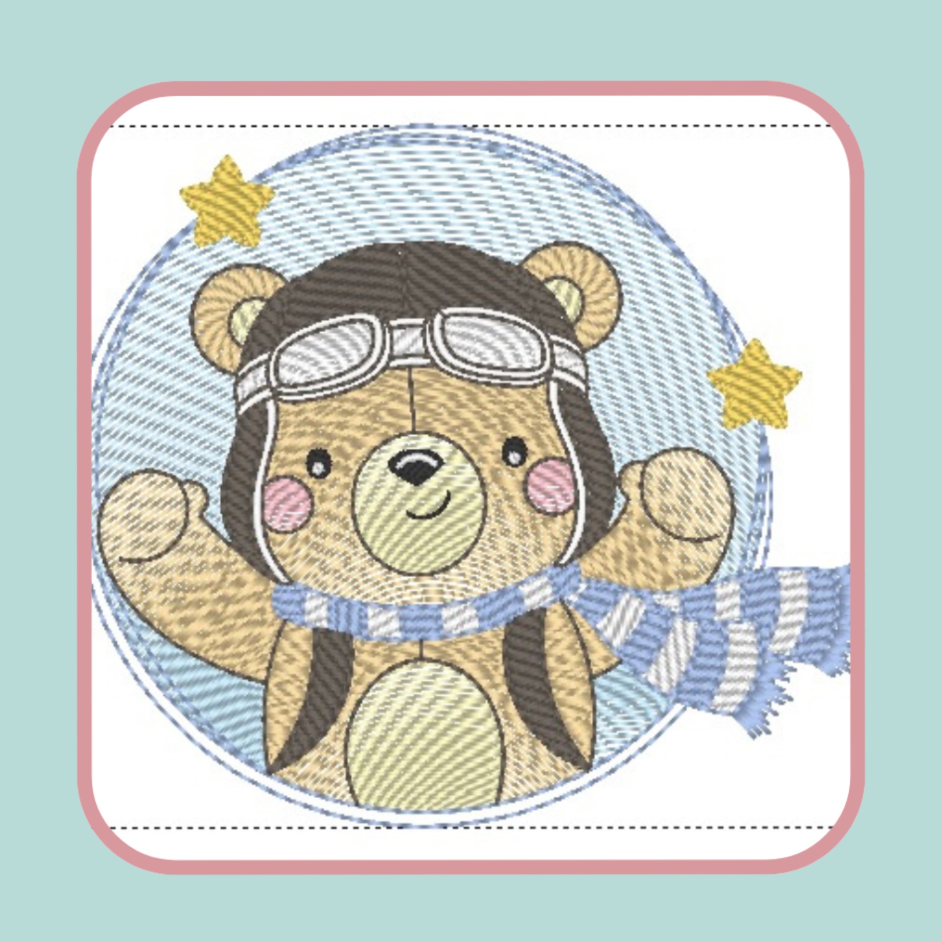 Mantinha Bordada Personalizada