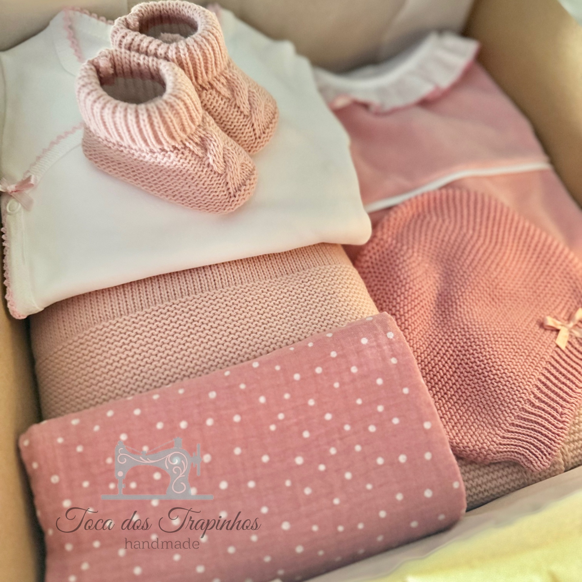 Love Box Rosa Blush - Babygrow Liso