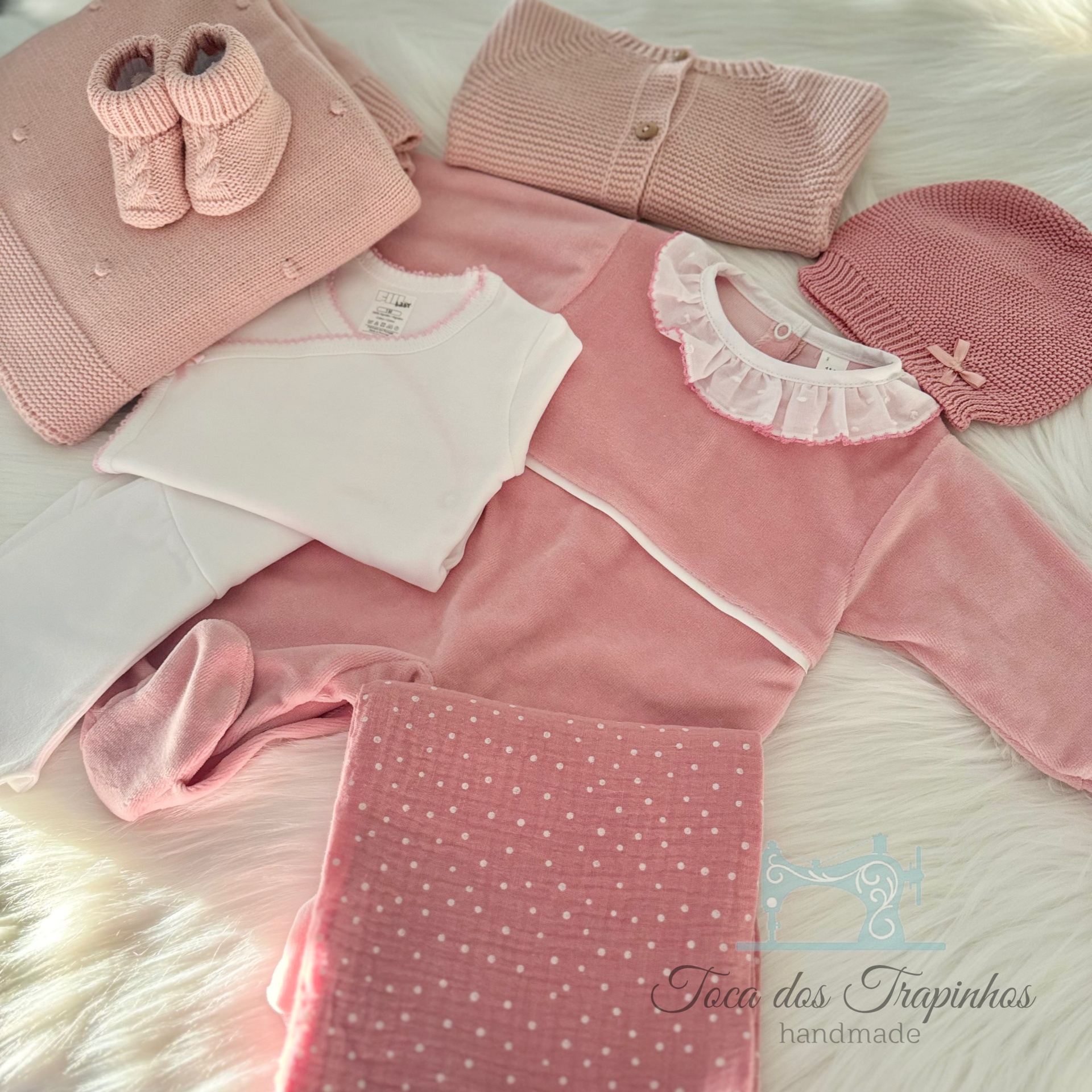 Love Box Rosa Blush - Babygrow Liso