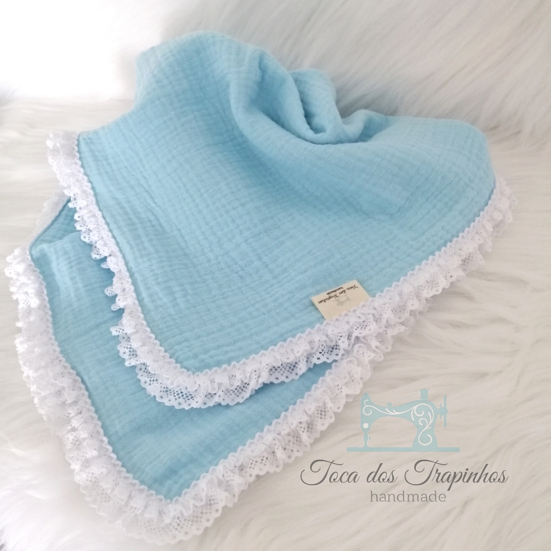 Fraldinha Musselina com Renda