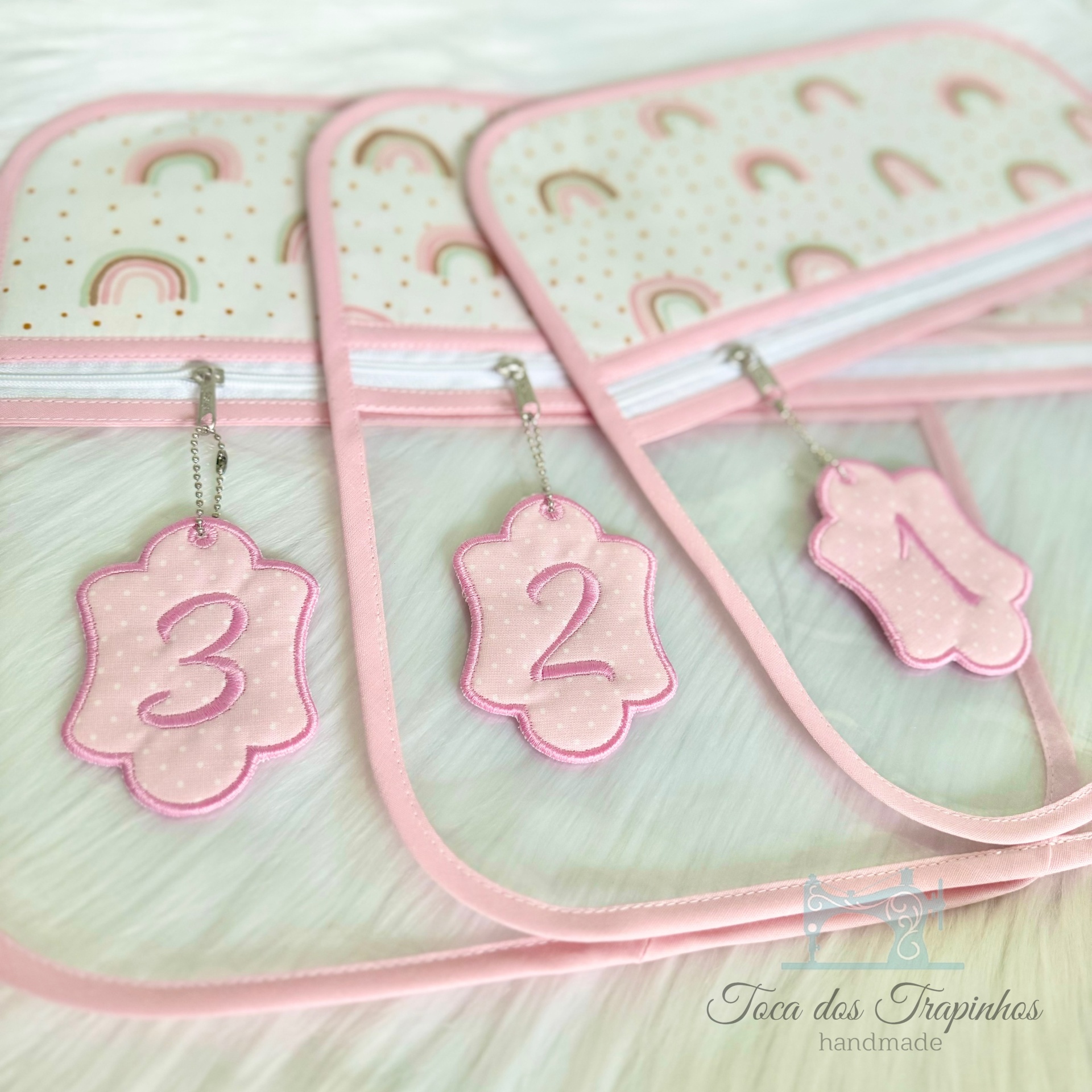 Conjunto 3 Bolsas Organizadoras Transparentes