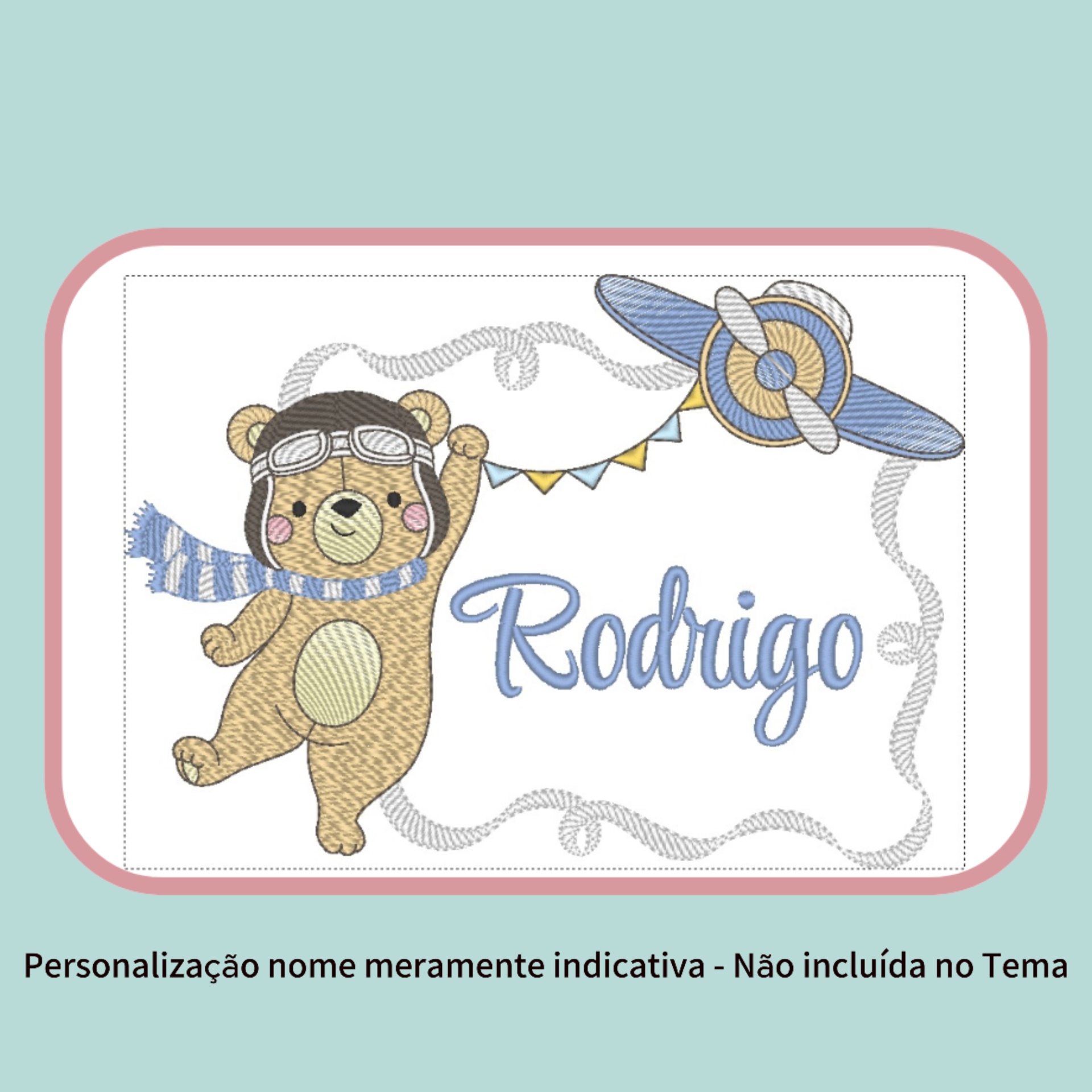 Mantinha Bordada Personalizada