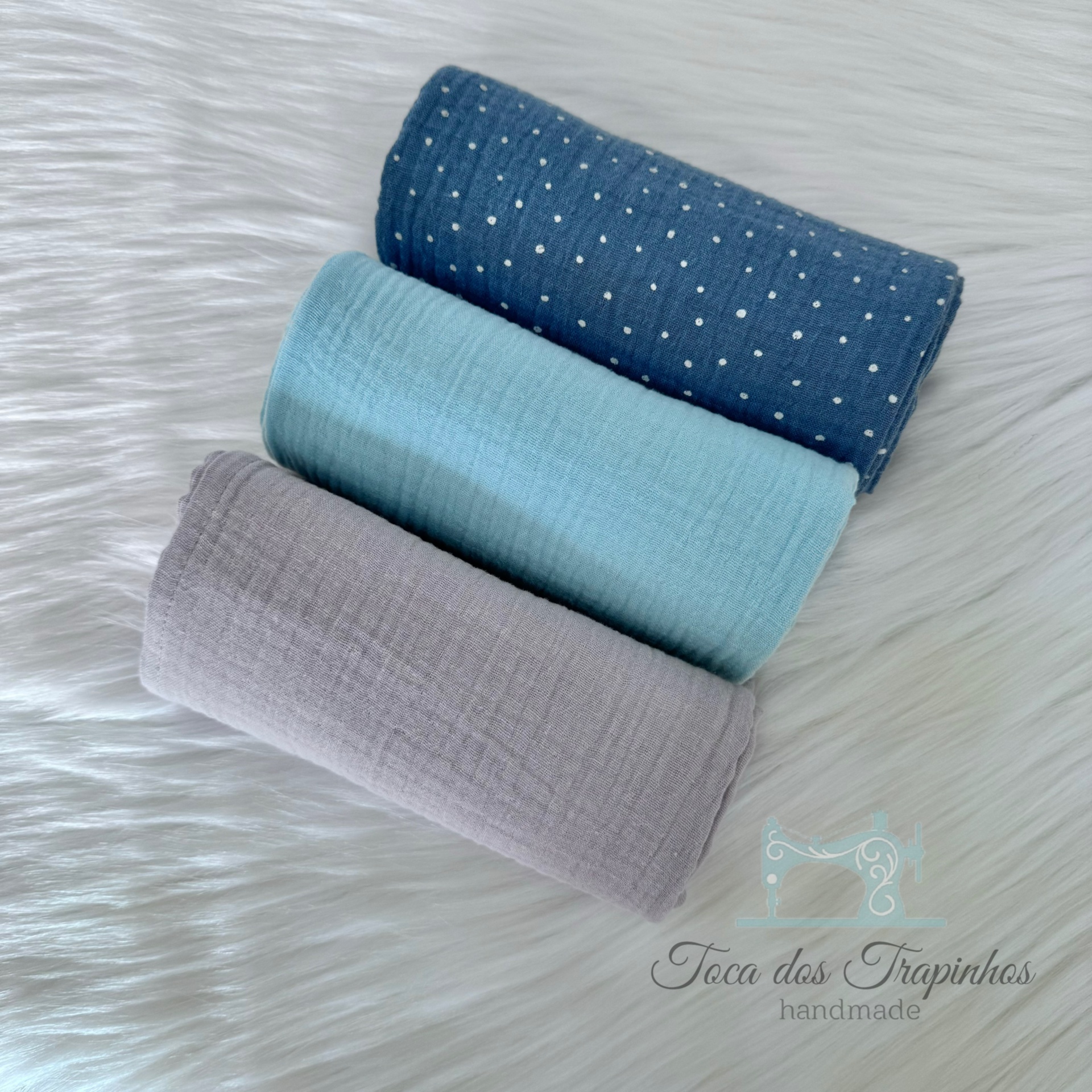 Pack 3 Fraldinhas Musselina