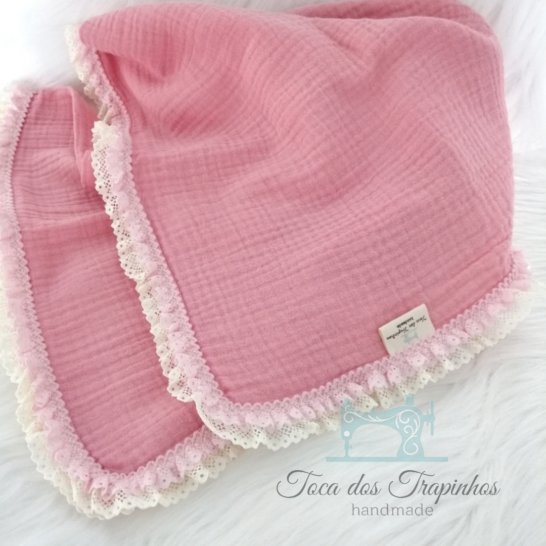 Fraldinha Musselina com Renda