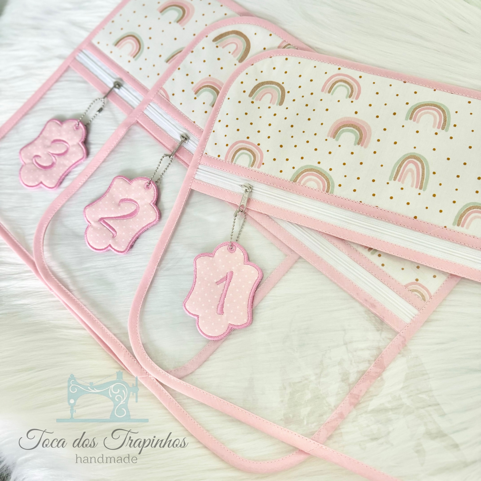 Conjunto 3 Bolsas Organizadoras Transparentes