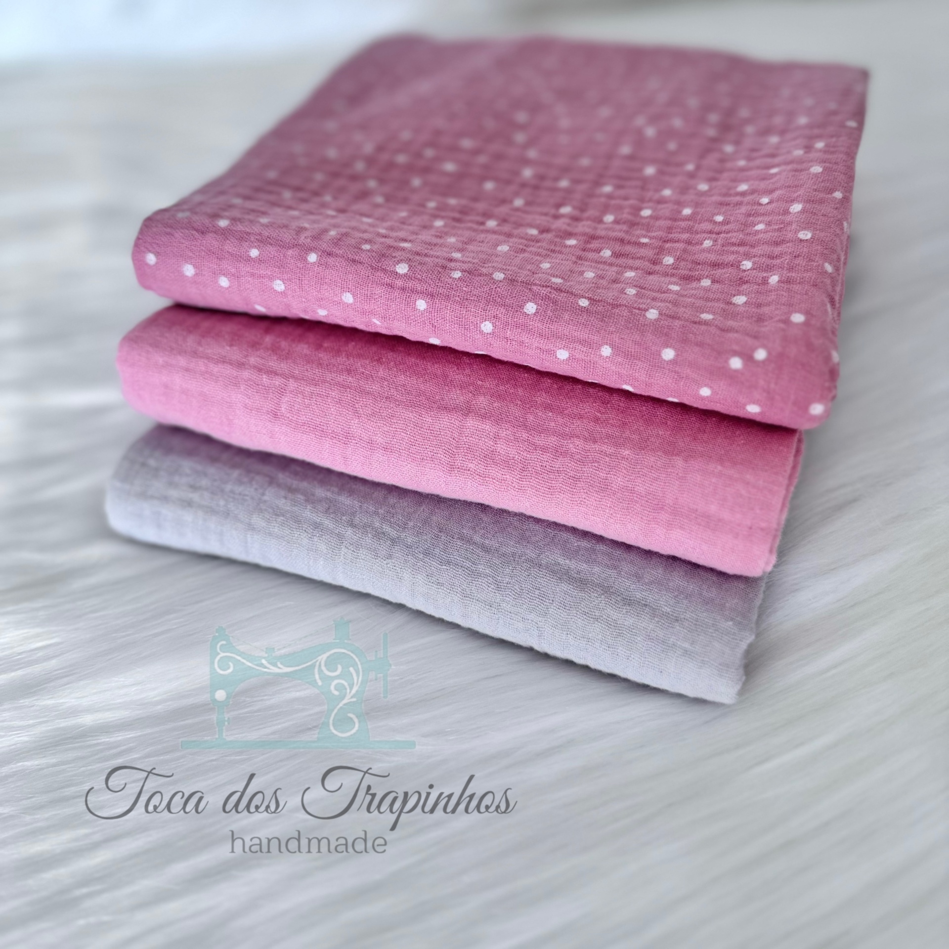 Pack 3 Fraldinhas Musselina