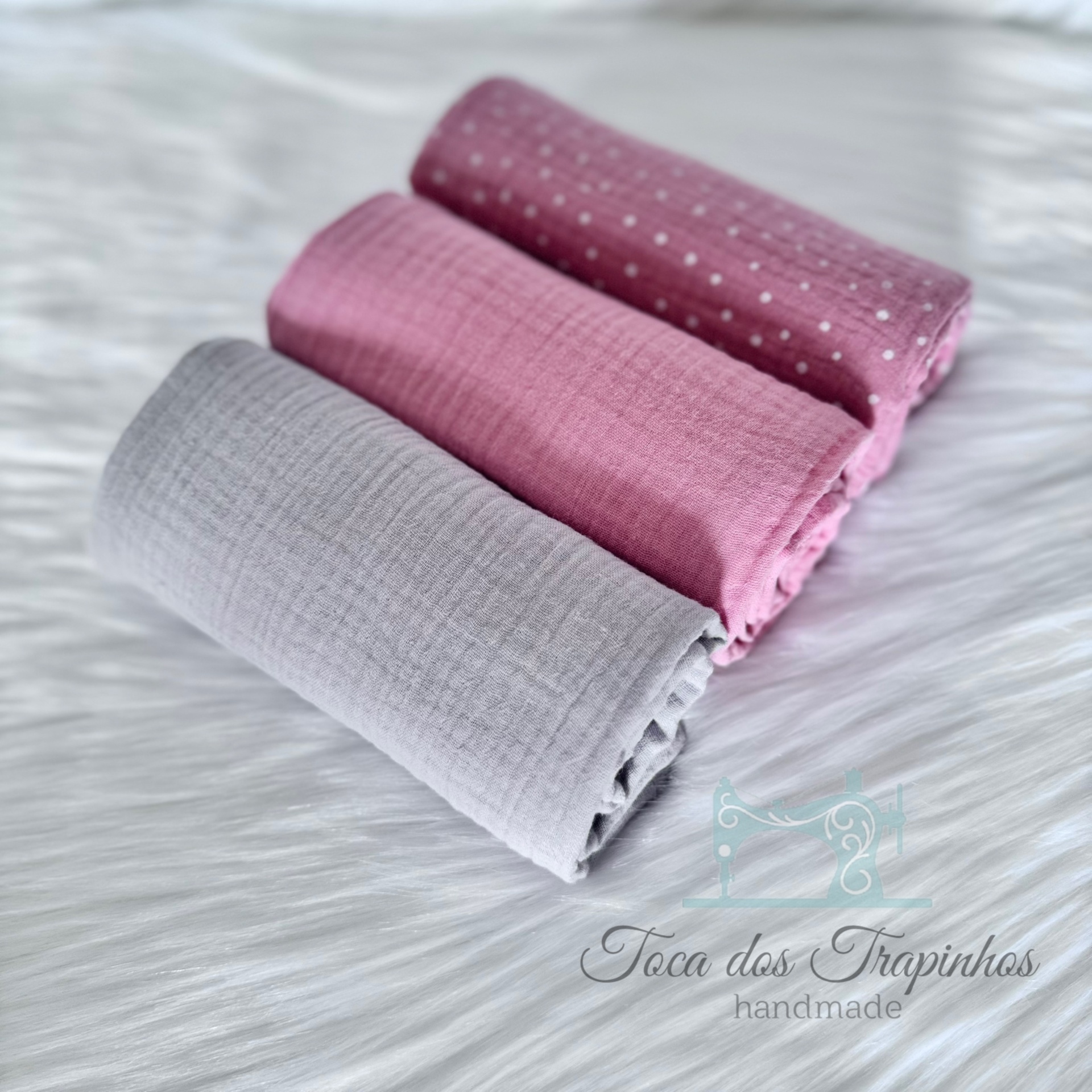 Pack 3 Fraldinhas Musselina