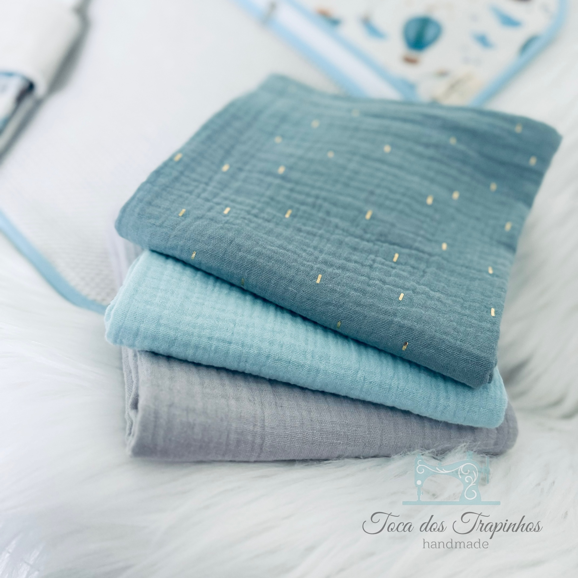 Pack 3 Fraldinhas Musselina