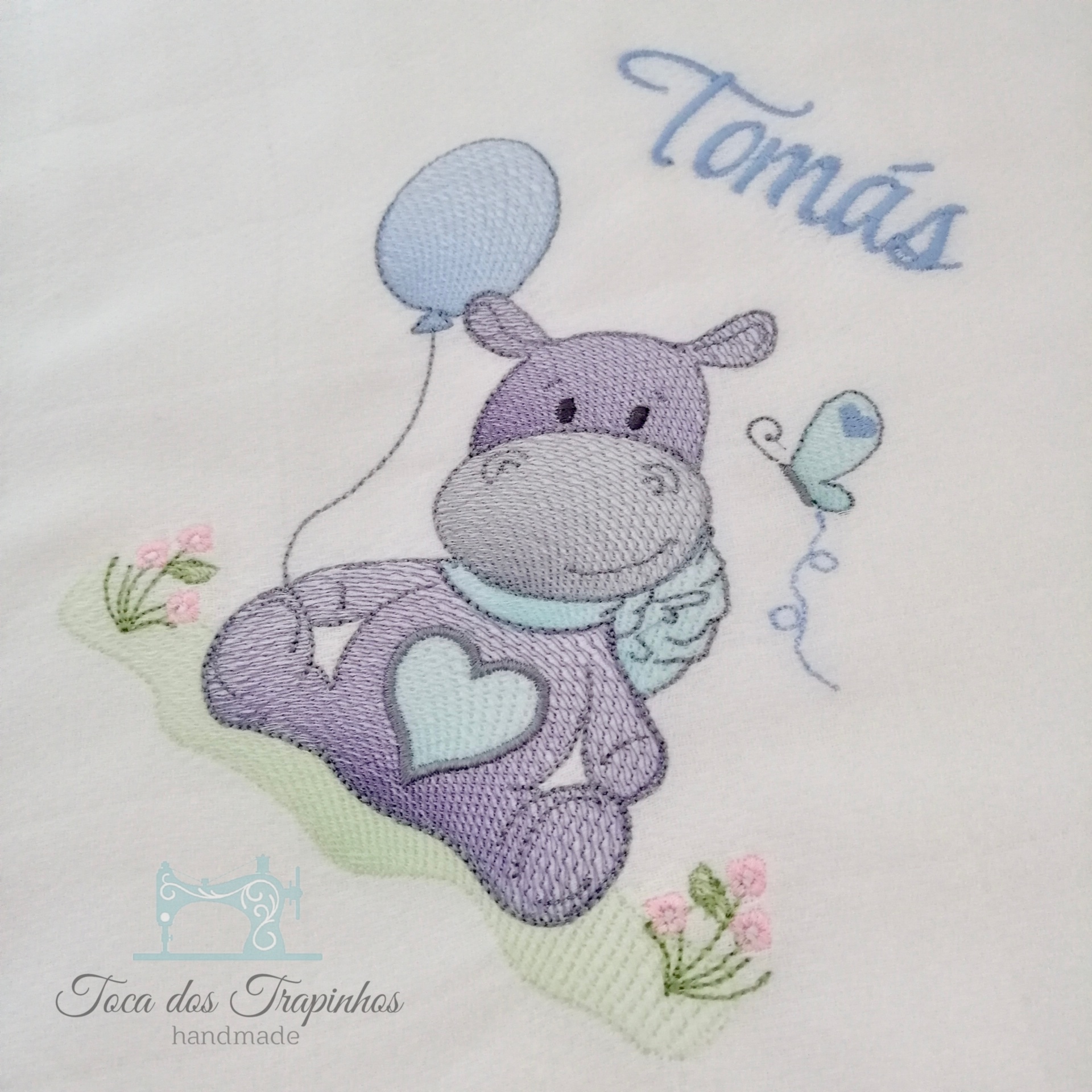 Fralda Bordada Personalizada (Vários Temas)