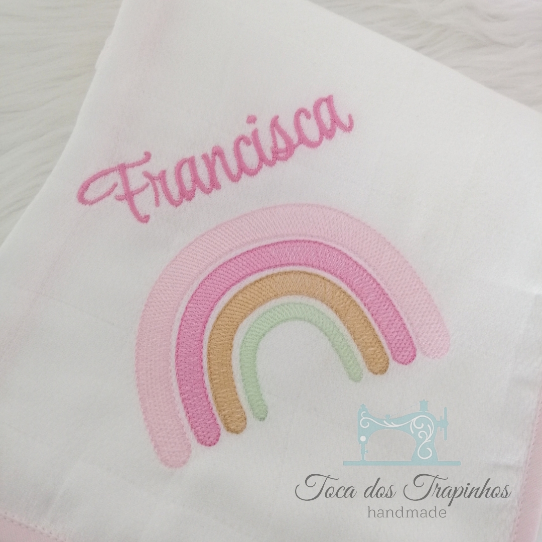 Fralda Bordada Personalizada (Vários Temas)