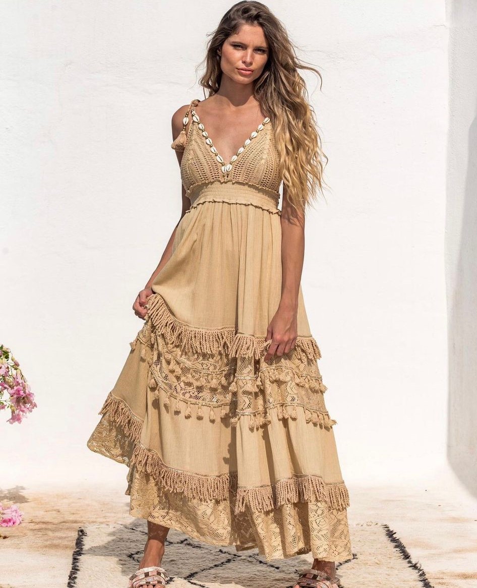 Vestido comprido Piti Cuiti B105A