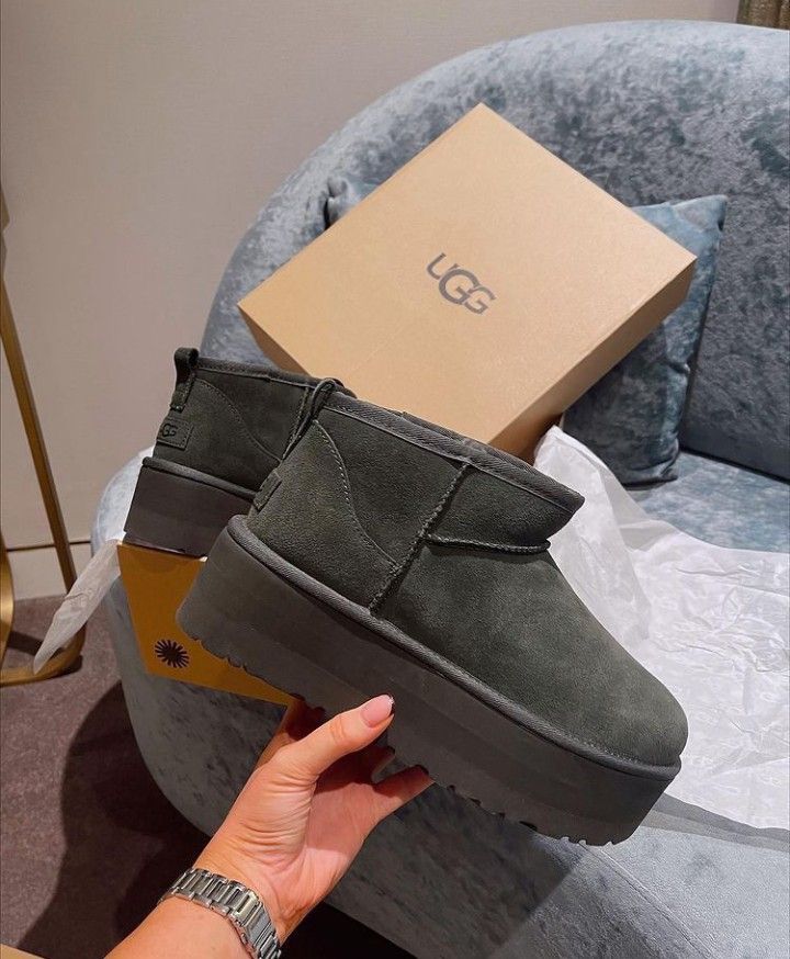 Bota UGG W classic ultra mini platform / forest night