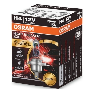 Osram Night Breaker +200% H4 (2 Lâmpadas)