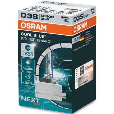 Osram D3S Cool Blue Intense NEXT Gen 6200K +150% (2 Lâmpadas)
