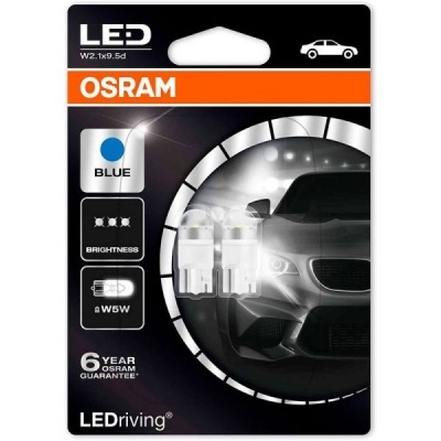 Embalagem de lâmpadas LED azuis Osram LEDriving para automóveis