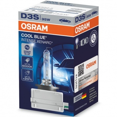 Osram Cool Blue Intense Xenarc +20% 6000K D3S (2 Lâmpadas)