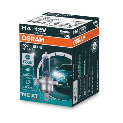 Embalagem de lâmpada automóvel OSRAM H4 12V 60/55W COOL BLUE INTENSE