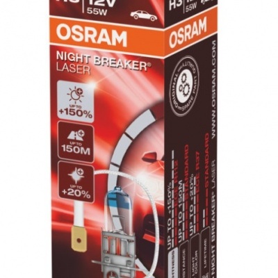 Osram Night Breaker Laser NG +150% H3 (2 Lâmpadas)