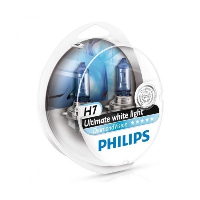 Philips Diamond Vision 5000K 12v 55w H7 (2 lâmpadas)