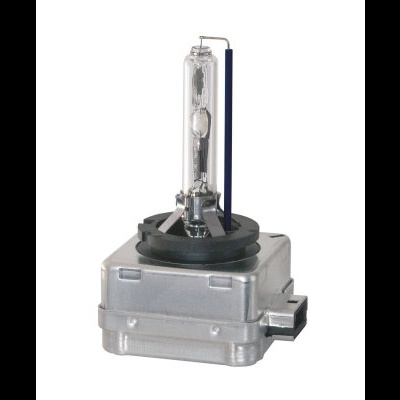 Lâmpada de automóvel tipo xénon com base metálica prateada
