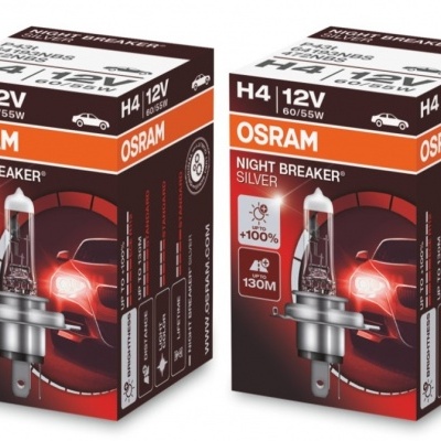 Osram Night Breaker Silver +100% H4 (2 Lâmpadas)