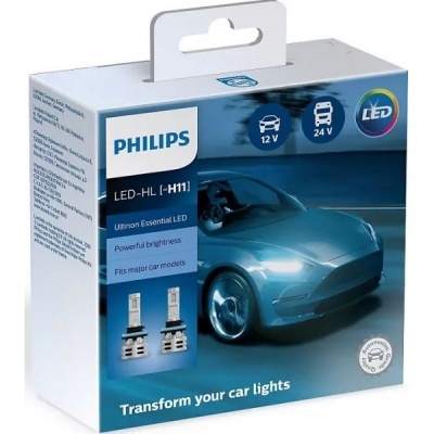 Philips LED H11 Ultinon Essential Led ( 2 Lâmpadas )