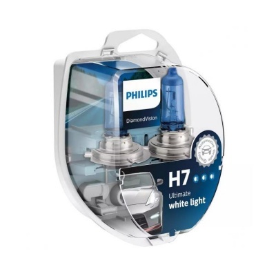 Philips Diamond Vision 5000K 12v 55w H7 (2 lâmpadas)