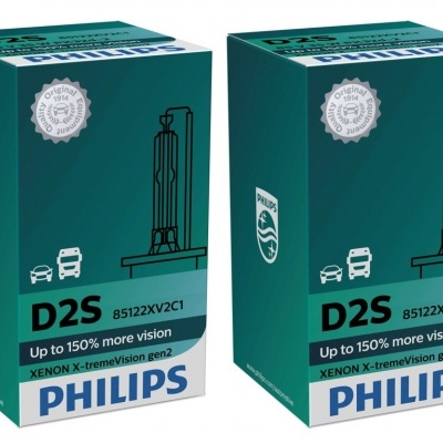 Philips X-treme Vision Xénon 4800K +150% Gen2 D2S (2 Lâmpadas)