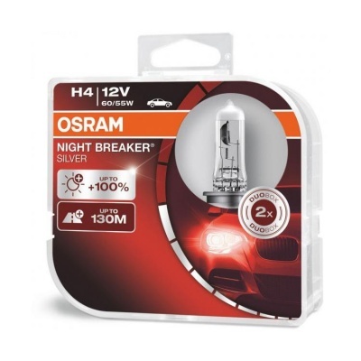 Osram Night Breaker Silver +100% H4 (2 Lâmpadas)