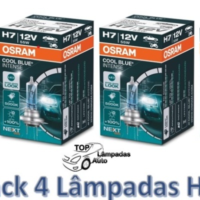 (Pack 4 Lâmpadas H7) Osram Cool Blue Intense NG +100% 5000K