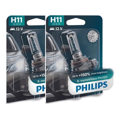 H11 Philips X-Treme VISION Pro +150 (2 Lâmpadas)