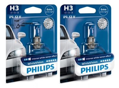 Philips White Vision +60% H3 (2 Lâmpadas)