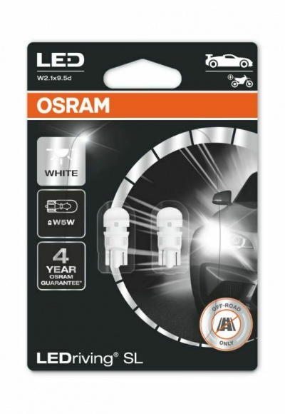 OSRAM LED W5W 6000K 12V 2825DWP-02B (2 Lâmpadas)