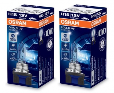 Osram Cool Blue Intense +20% H15 (2 Lâmpadas)