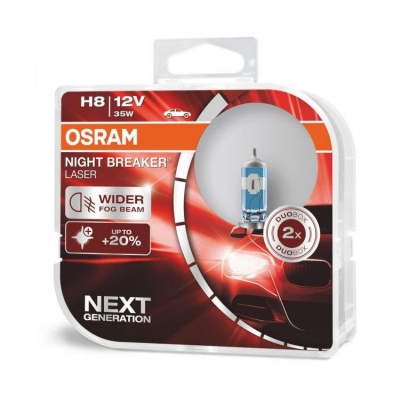 Osram Night Breaker Laser NG +150% H8 (2 Lâmpadas)