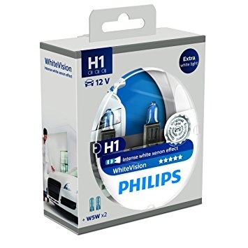 Philips White Vision +60% H1+W5W (2 Lâmpadas)